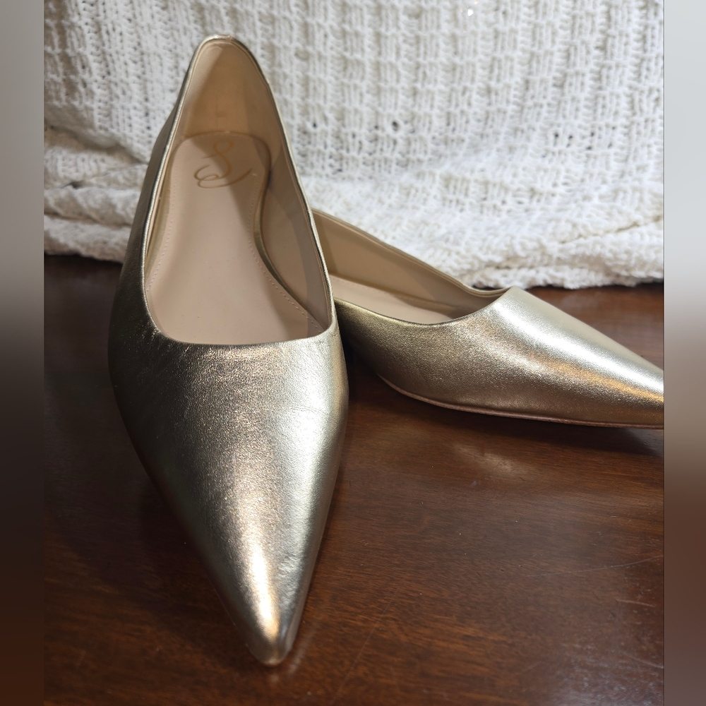 Sam Edelman Gold Metallic Flats